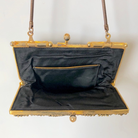 Vintage Beaded Wristlet / Mini Frame Handbag - Picture 4 of 6